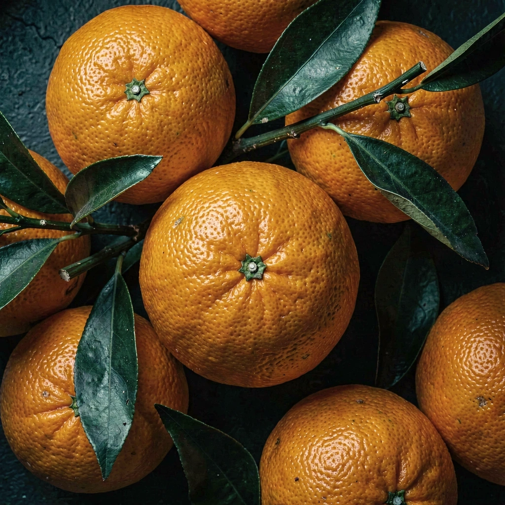 Laranjas do Algarve colhidas com rama